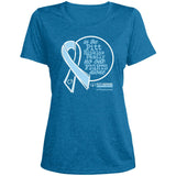 No One Fights Alone Ladies Heather Scoop Tee