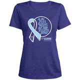 No One Fights Alone Ladies Heather Scoop Tee