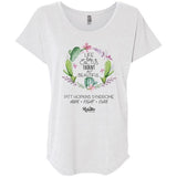 Life is like a Cactus (Pitt Hopkins) Ladies Flutter Sleeve Tee