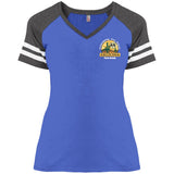 Fiero Ladies Striped V-neck Tee