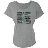 UCP 'Change is Possible' Flutter Sleeve Tee