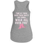 PTHS Pink Boots Ladies Racerback Tank