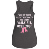 PTHS Pink Boots Ladies Racerback Tank