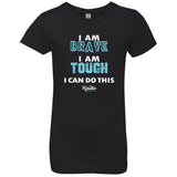 Products I am Brave and Tough Fitted Youth Tee (Girls)