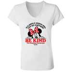 PTHS BE Kind Mouse Ladies  V-neck Tee