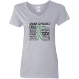 UCP 'Change is Possible' Ladies V-neck Tee