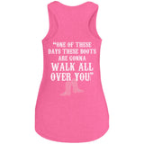 PTHS Pink Boots Ladies Racerback Tank