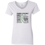 UCP 'Change is Possible' Ladies V-neck Tee