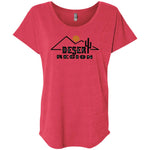 Desert Region Ladies Triblend Flutter Sleeve Tee
