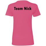 Team Nick Ladies Fitted Tee