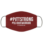 Eli Our Warrior 'Pitt Strong'  Face Mask