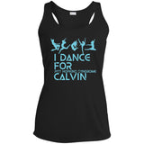 I Dance for Calvin Ladies Tank Teal