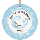 Personalized Ornament Pitt Hopkins Thank You (Smiley)