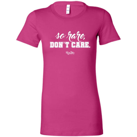 So Rare, Don't Care Fitted Tee