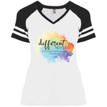 Different Not Less Ladies V-Neck Tee