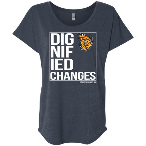 Dignified Changes "Box" Ladies Flutter Sleeve Tee