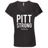 Pitt Strong Ladies V-Neck Tee