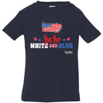 Rare, White and Blue (Flag) Infant/Toddler Tee