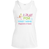 Personalized 'I Play Tennis For' Ladies Tank