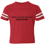 Jonathan Definition of a Hero Toddler Striped Tee