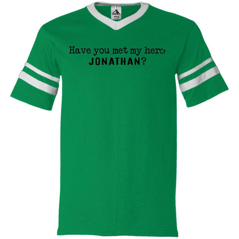 Jonathan Definition of a Hero Unisex Striped Tee