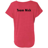 Team Nick Ladies Flutter Sleeve Tee