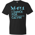 I Dance for Calvin Youth Tee Teal