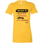 I Believe In Christie (ASU) Ladies Fitted Tee