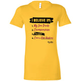 I Believe In Christie (ASU) Ladies Fitted Tee