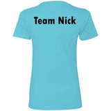 Team Nick Ladies Fitted Tee